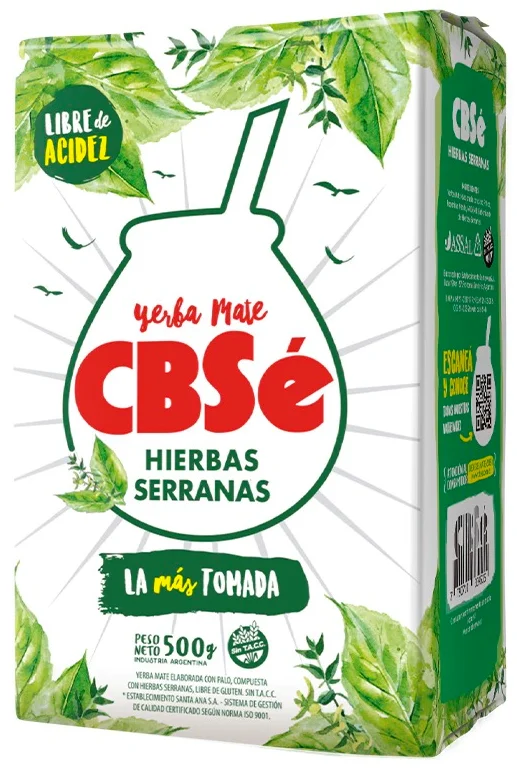 CBSé yerba mate hierbas serranas - Ecomsur
